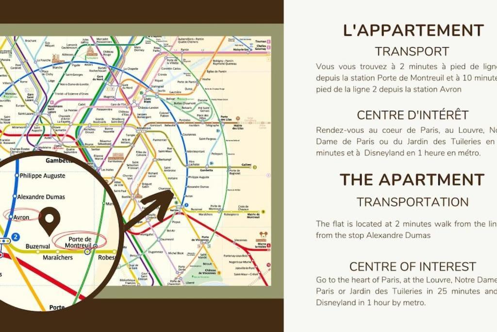 31.Appart 8Pers#3 Bedroom #Pere Lachaise #Nation 파리 외부 사진
